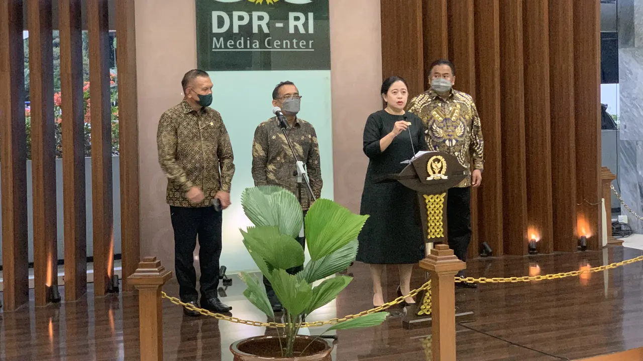 Ketua DPR Puan Maharani menyampaikan Presiden Jokowi menunjuk KSAL Yudo Margono sebagai calon Panglima TNI.