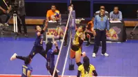 Tim putri Jakarta PGN Popsivo Polwan sukses mengandaskan perlawanan Bandung Bank BJB dalam laga pertama seri Solo Proliga 2019 di GOR Sritex Arena, Jumat (25/1/2019). (Dok. Proliga)
