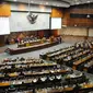 Rapat paripurna DPR siang tadi batal mengesahkan mekanisme pemilihan pimpinan komisi dan alat kelengkapan dewan lain. Pimpinan DPR dan Fraksi akhirnya sepakat melanjutkan itu dalam rapat konsultasi, Jakarta, Kamis (16/10/2014) (Liputan6.com/Andrian M Tuna