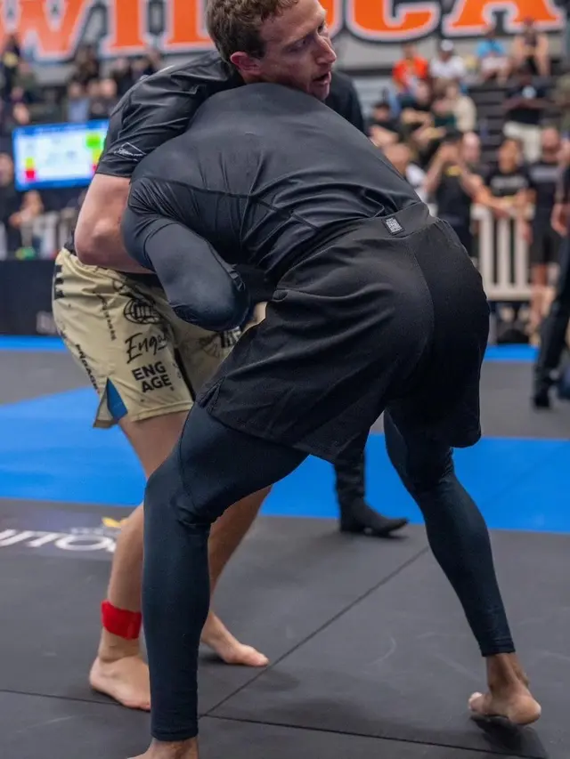 7 Momen Mark Zuckerberg Pertama Kali Ikut Turnamen Jiu Jitsu, Raih Medali Emas