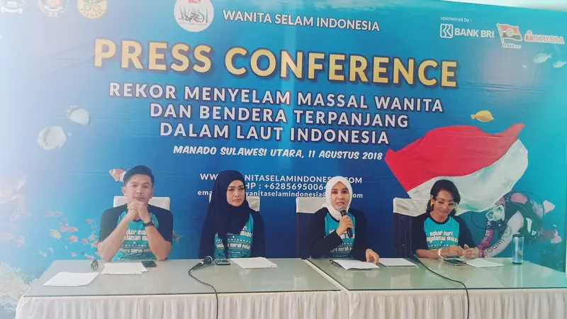 Jumpa pers Wanita Selam Indonesia (Wasi)