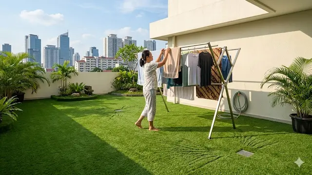 Jenis Lantai yang Teras Tahan Panas untuk Area Jemur Rumah