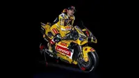 Tunggangan Francesco Bagnaia di MotoGP San Marino menggunakan livery kuning.