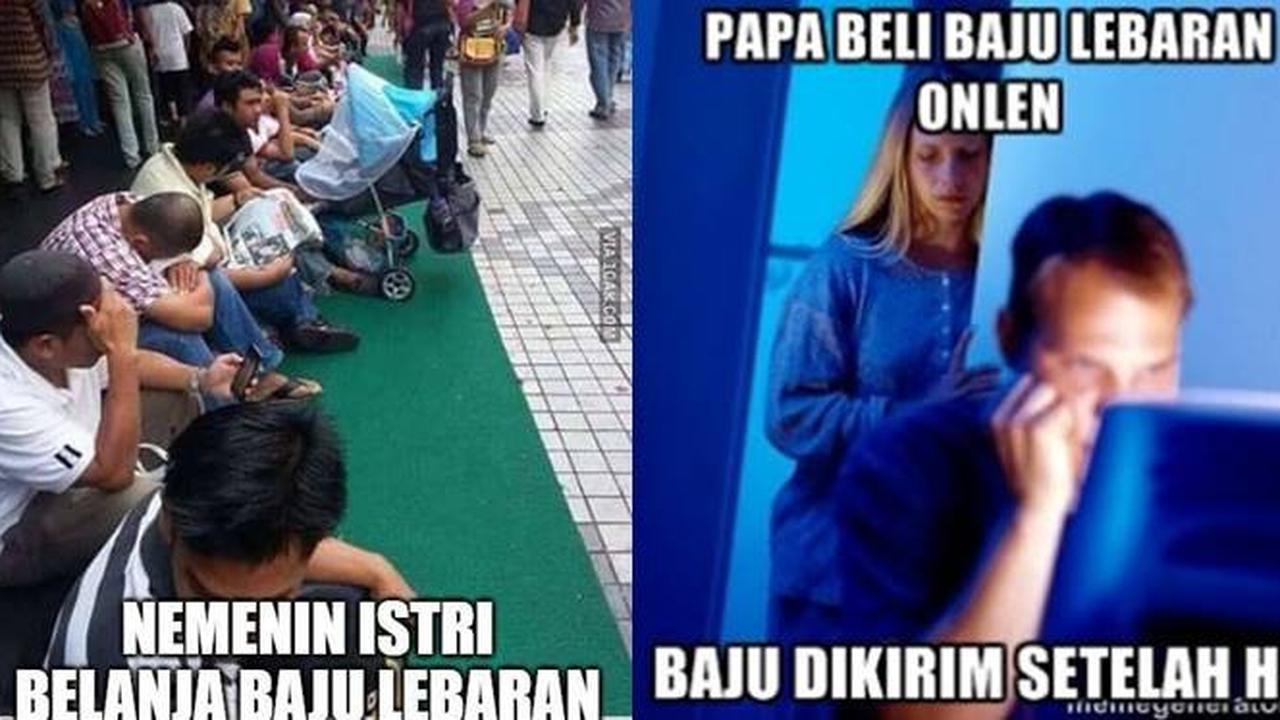 7 Meme Nyeleneh Waktu Belanja Baju Lebaran Ini Kocak Banget