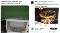 Potret Penampakan Makanan Gagal di Dalam Oven. (Sumber: X/@jaditsopojarwoo/@alfiathur)