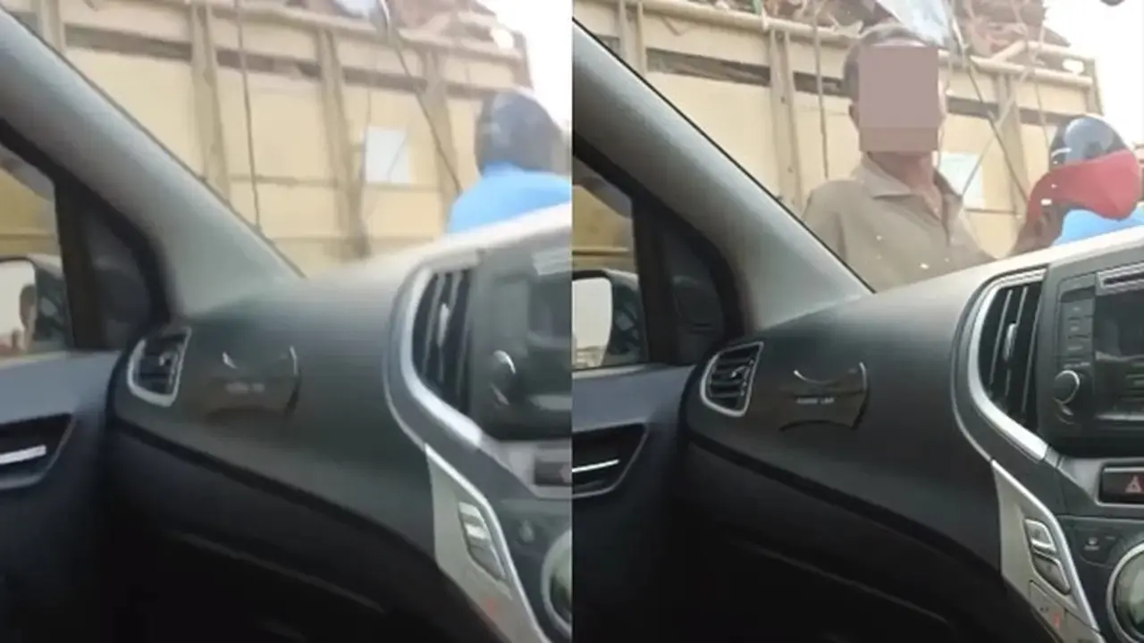 Bikin Kesal, Pengemis Tak Berakhlak Tega Meludahi Kaca Mobil