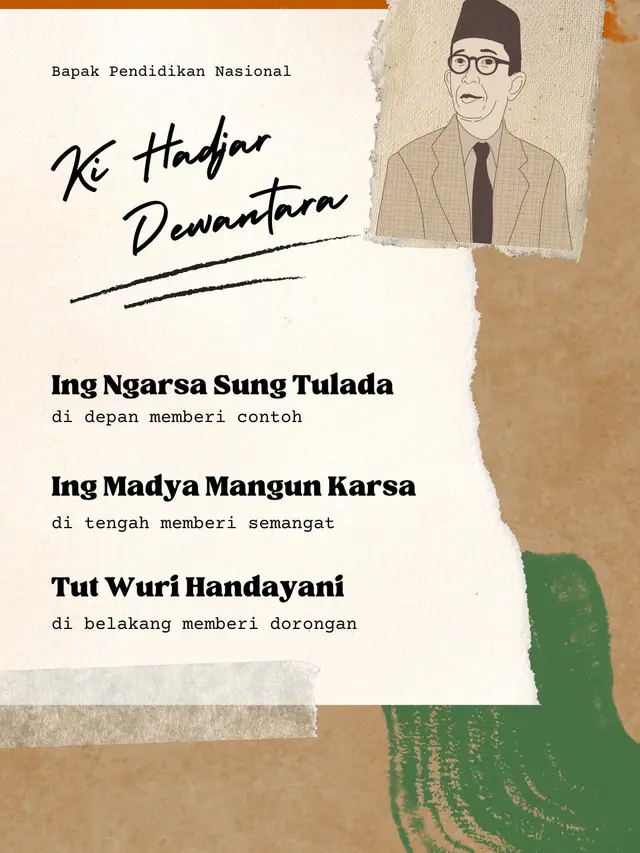 Contoh Poster Pendidikan Ki Hadjar Dewantara