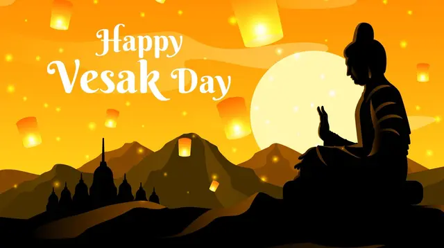 Ilustrasi Hari Raya Waisak. (Image by Freepik)