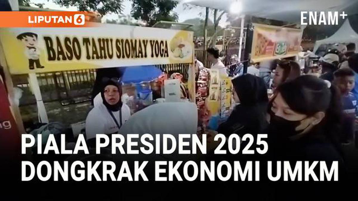 VIDEO: Piala Presiden 2025 Dongkrak Ekonomi UMKM Sekitar Stadion Si Jalak Harupat