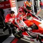 Pembalap AHRT, Dimas Ekky Pratama, tak sabar untuk menghadapi balapan FIM CEV Moto2 European Championship 2018 seri Valencia, Minggu (29/4/2018). (Astra Honda Racing Team)