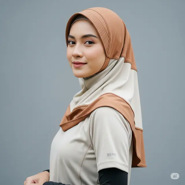 Model Hijab Layer yang Cocok Dipakai Liburan Outdoor.