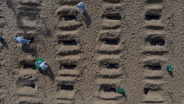 Ratusan Makam Digali di Pantai Copacabana