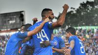 Arema FC mengalahkan Persipura Jayapura 3-1 di Stadion Gajayana, Malang, Kamis (4/7/2019). (Bola.com/Iwan Setiawan)
