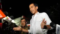Presiden Terpilih Joko Widodo atau Jokowi meminta para pokja juga tetap mengawasi seluruh kerja pemerintahan yang akan dia pimpin, Jakarta, (28/9/14). (Liputan6.com/Miftahul Hayat) 