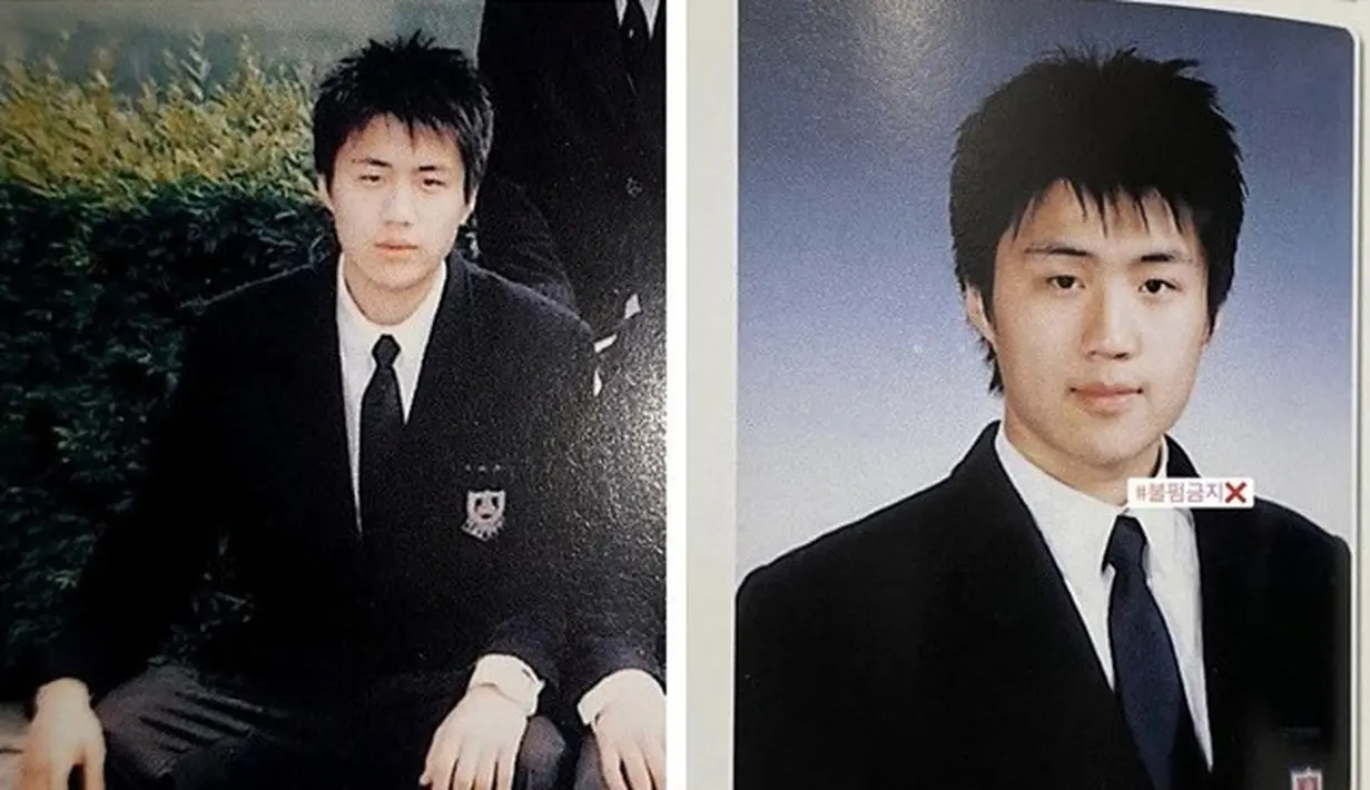 Ini adalah potret Kim Seon Ho saat sang aktor masih di bangku SMA. (Foto: Istimewa)