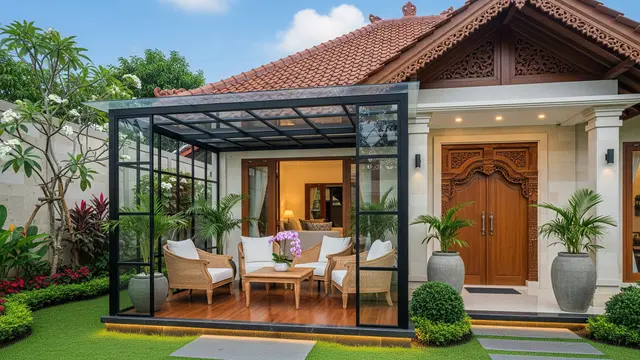 9 Model Teras Sempit tapi Mewah untuk Menerima Tamu, Desain Elegan