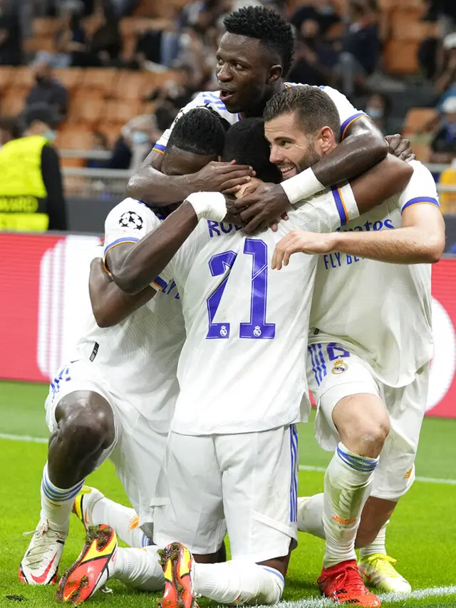 FOTO: Real Madrid Permalukan Inter Milan di San Siro