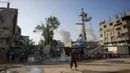 Hingga Minggu 24 Agustus 2025, serangan Israel terus menggempur sejumlah wilayah di Jalur Gaza. (BASHAR TALEB/AFP)