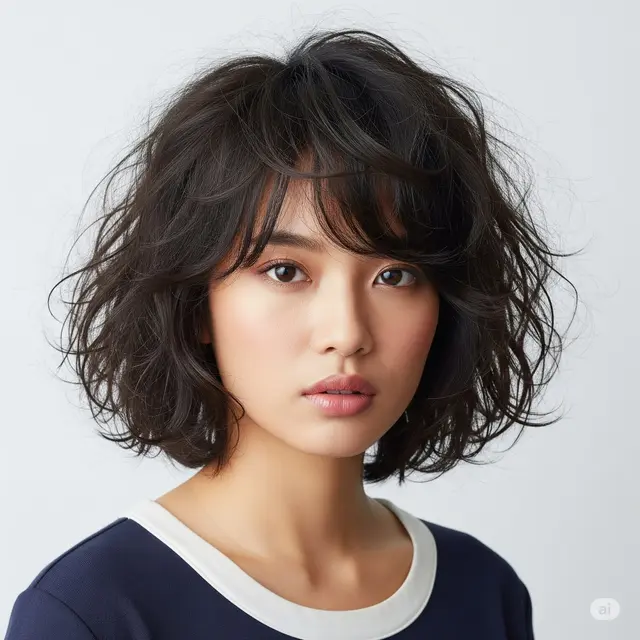 Gaya Rambut Bob Pendek Korea Terhits 2025 Undone French Bob