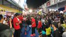 Suasana acara Meet and Greet bertema “Bicara Gaya Hidup Bintang Sepakbola Bersama Bali United di Rumah Indofood” di Jakarta Fair, Selasa (11/7/2017). (Dokumentasi Penyelenggara)
