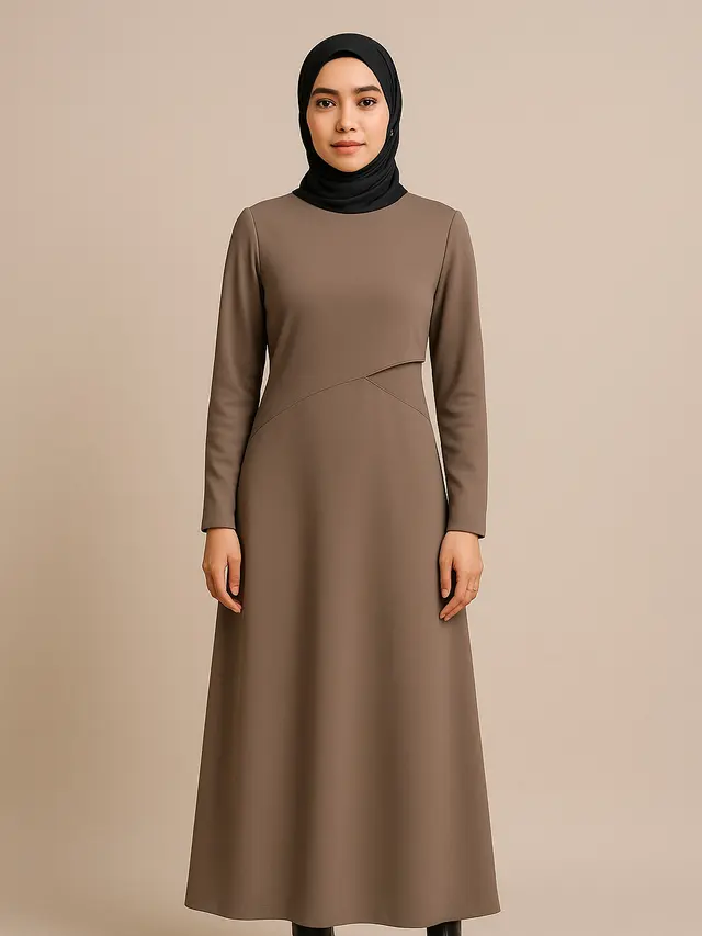 Model Gamis Kekinian untuk Wanita Tinggi 160an (Foto: ChatGPT)