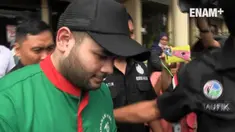 Tersangka kasus kepemilikan narkotika jenis sabu, Ridho Rhoma kembali dibawa ke laboratorium Badan Narkotika Nasional (BNN), Jakarta Timur, untuk pemeriksaan.