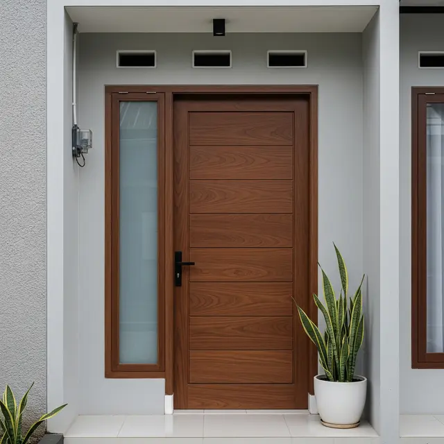 Desain Pintu Utama yang Bikin Rumah Kecil Terlihat Elegan dan Modern