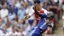 Pemain Chelsea, N'Golo Kante saat melawan Arsenal pada final FA Cup di Wembley stadium, London, Saturday, (27/5/2017). (AP/Kirsty Wigglesworth)