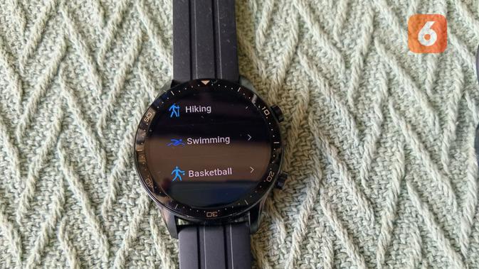 Realme Watch S Pro mendukung pemantauan 15 mode olahraga, termasuk berenang (Liputan6.com/ Agustin Setyo W)