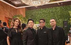Ariel NOAH dan Parto Patrio Foto Bareng di Nikahan Andre Taulany, Disebut Saudara Kembar