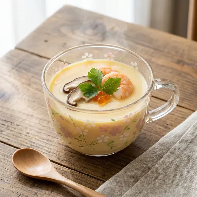 Ilustrasi Resep Puding Telur Kukus