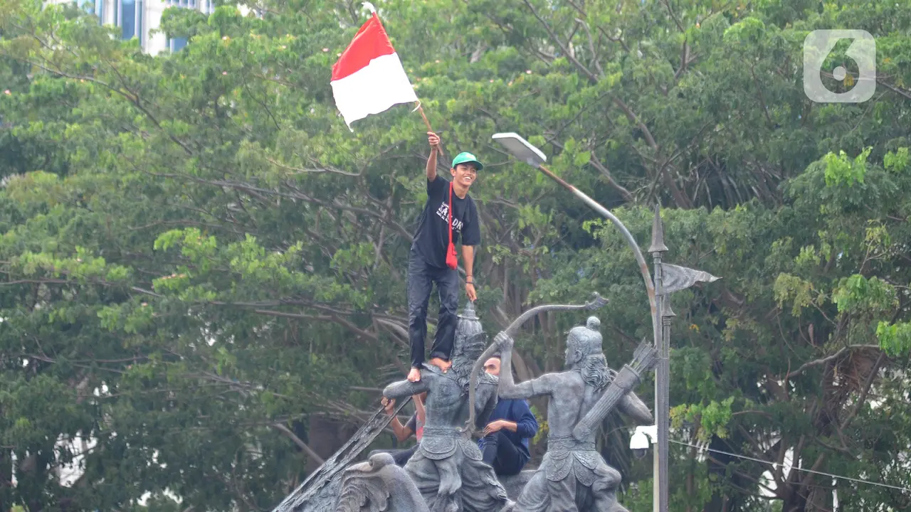 Potret Aksi Mahasiswa Tolak Omnibus Law UU Cipta Kerja