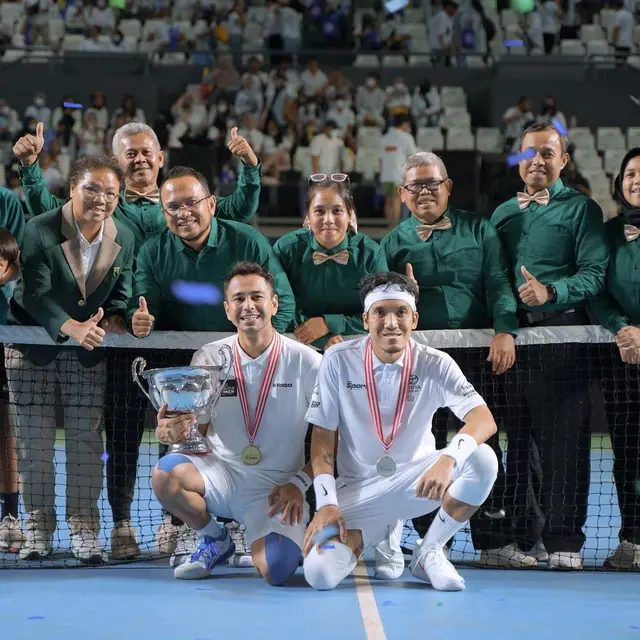 8 Momen Kemenangan Raffi Ahmad di Tiba-Tiba Tenis Lawan Desta, Berlangsung Meriah