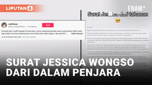 VIDEO: Viral Surat Jessica Wongso dari Dalam Penjara