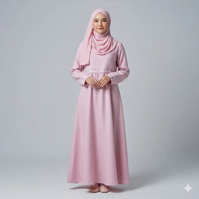 Rekomendasi Dress Panjang Muslim Bahan Linen Kombinasi Bordir Simple Terbaik 2025. Gemini