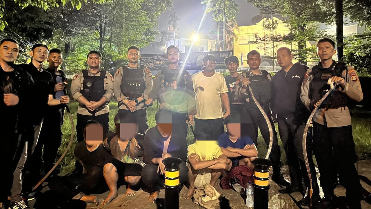 Jajaran Polres Jaksel Mengamankan Pelaku Tawuran Remaja