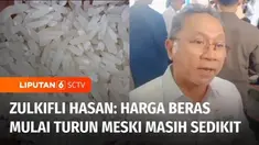 Presiden Jokowi menyebut dari semua kebutuhan pokok saat ini sudah turun dan hanya harga beras yang masih tinggi. Sementara Menteri Perdagangan, Zulkifli Hasan menyebut meskipun masih sedikit, harga beras sudah mulai turun.