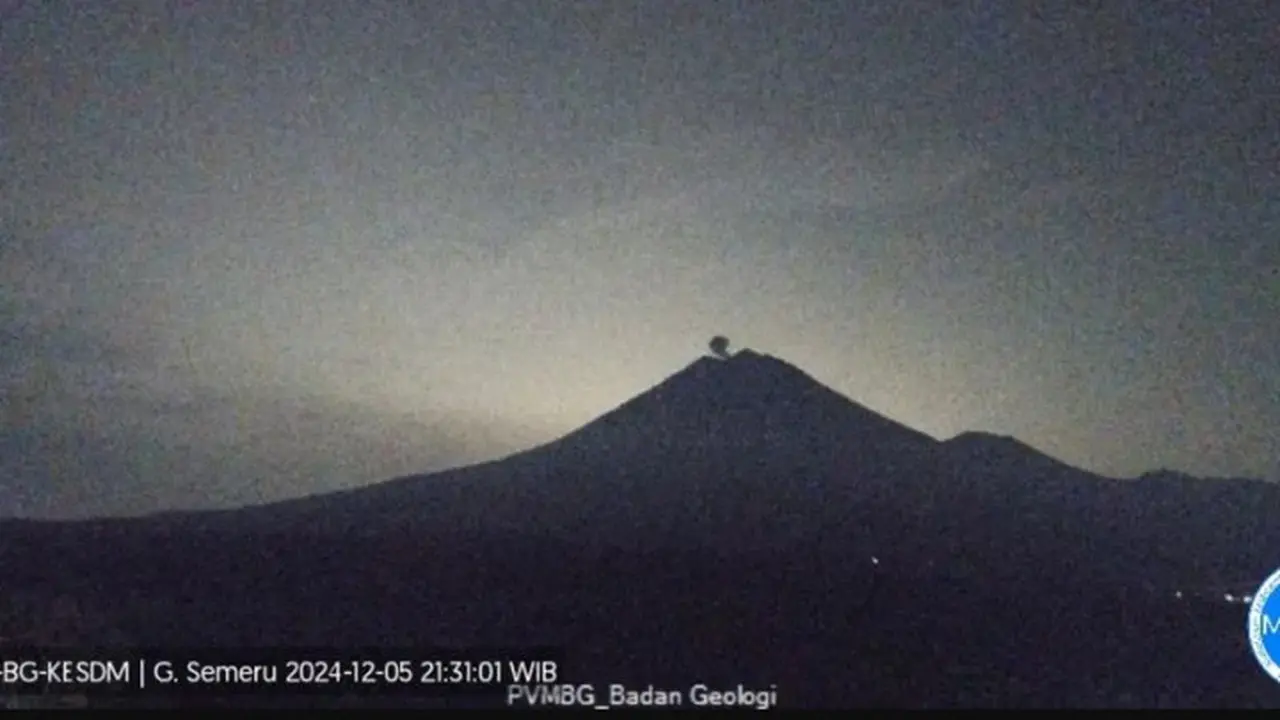 Gunung Semeru Kembali Erupsi, Tinggi Letusan Capai 600 Meter (Istimewa)