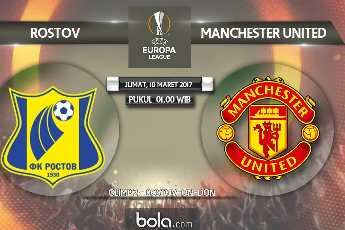Liga Europa_Rostov Vs Manchester United (Bola.com/Adreanus Titus)
