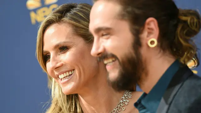 Beda 17 Tahun, Heidi Klum Tampil Mesra dengan Pacar di Emmy Awards