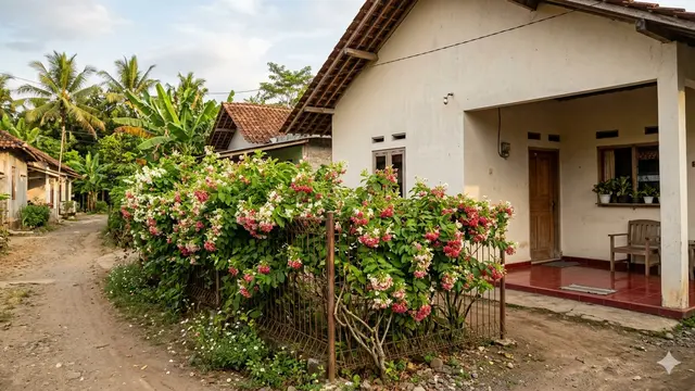 Pagar Hidup dari Tanaman Rambat