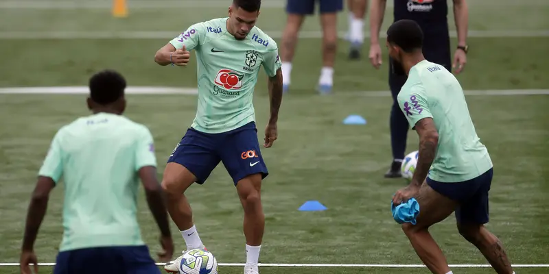 Latihan Brasil Vs Argentina di Kualifikasi Piala Dunia 2026