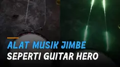 Seseorang memodif alat musik jimbe menjadi lebih keren.