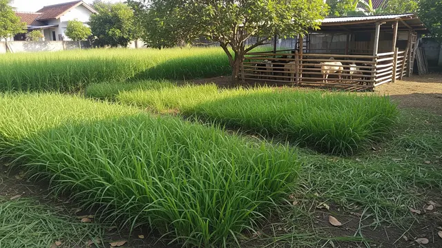 Rumput Odot, Tanaman Produktif untuk Ternak Rumahan Skala Kecil/Gemini AI