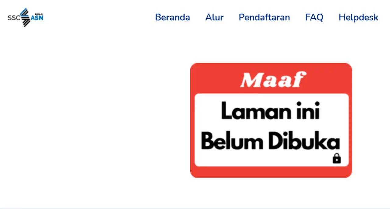 Portal https://sscasn.bkn.go.id/ menjadi tempat peserta mendapatkan pengumuman hasil SKD CPNS 2021 dan PPPK nonguru.