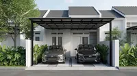 8 Model Carport Minimalis untuk 2 Mobil di Lahan Sempit dengan Rangka Besi Hollow