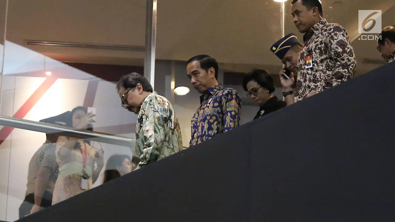 Jokowi Tinjau Pergerakan IHSG di BEI