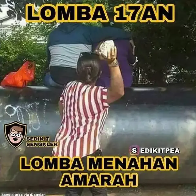 8 Potret Nyeleneh Lomba 17 Agustusan Ini Bikin Tepuk Jidat