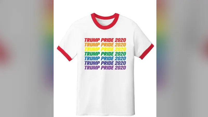 Kaos LGBT yang dijual Donald Trump untuk pilpres 2020.