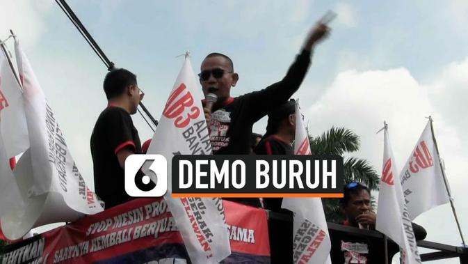 VIDEO: Demo Buruh, Massa Paksa Rekan Sesama Pekerja ...